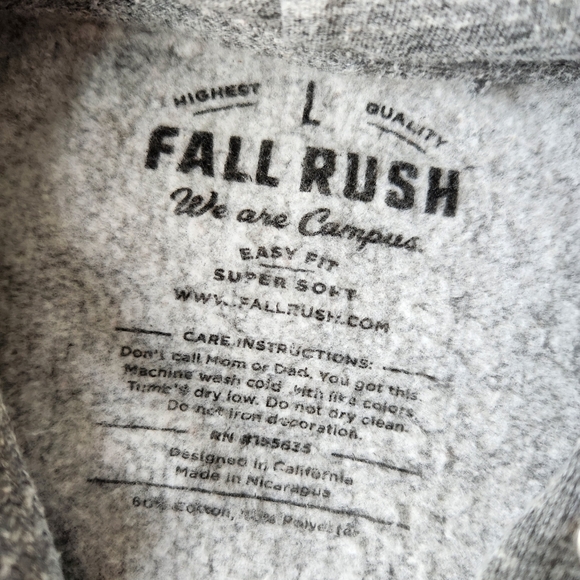 Baylor Bears University Hooded Sweatshirt Gray Letterman Soft Cozy Large - Picture 10 of 14